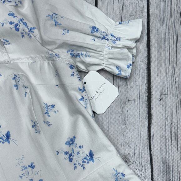 NWT Altar'd State Lucia Floral Mini Dress Size Small - Picture 5 of 6